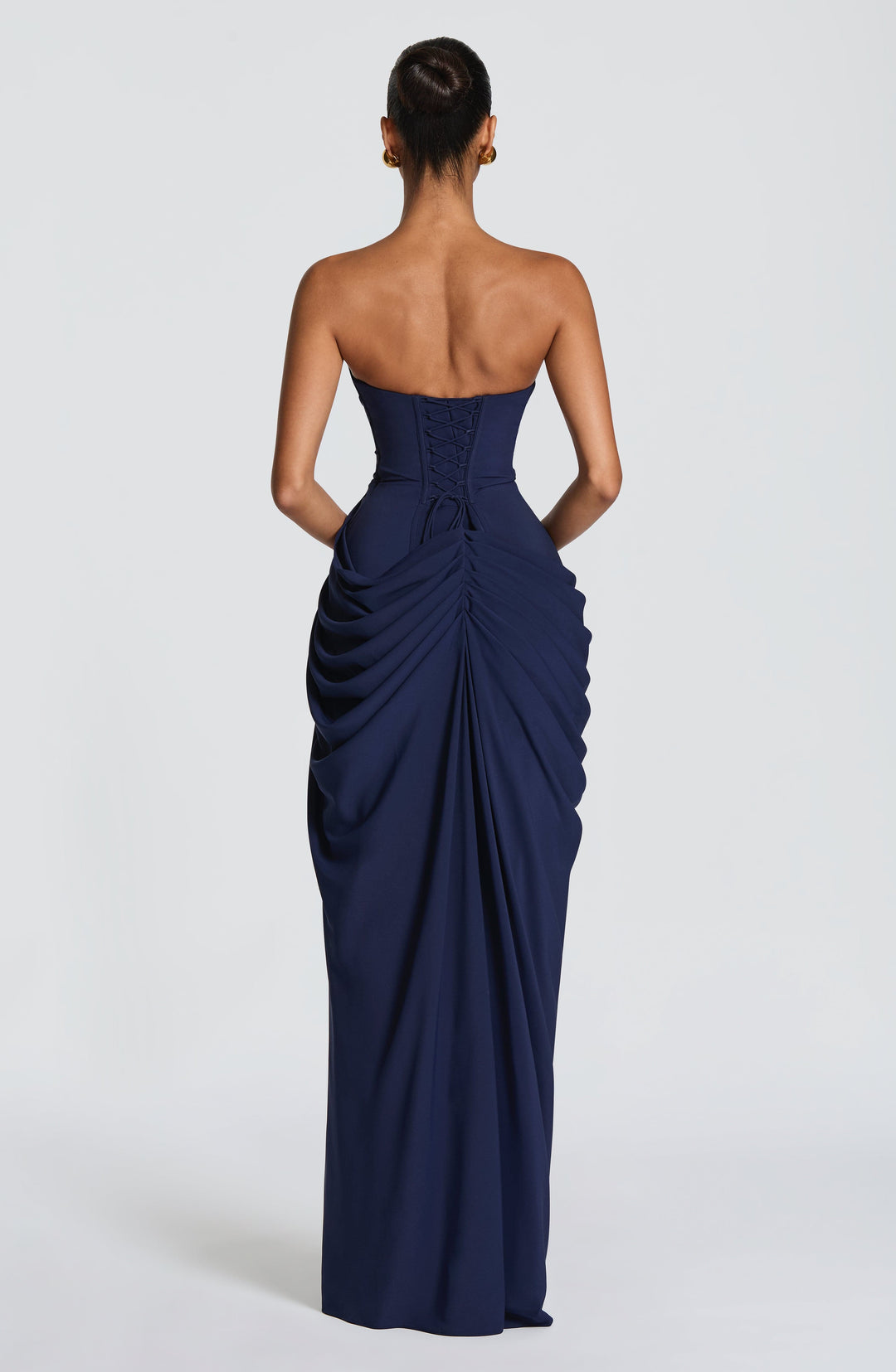 Nelara – robe en chiffon à dos corseté
