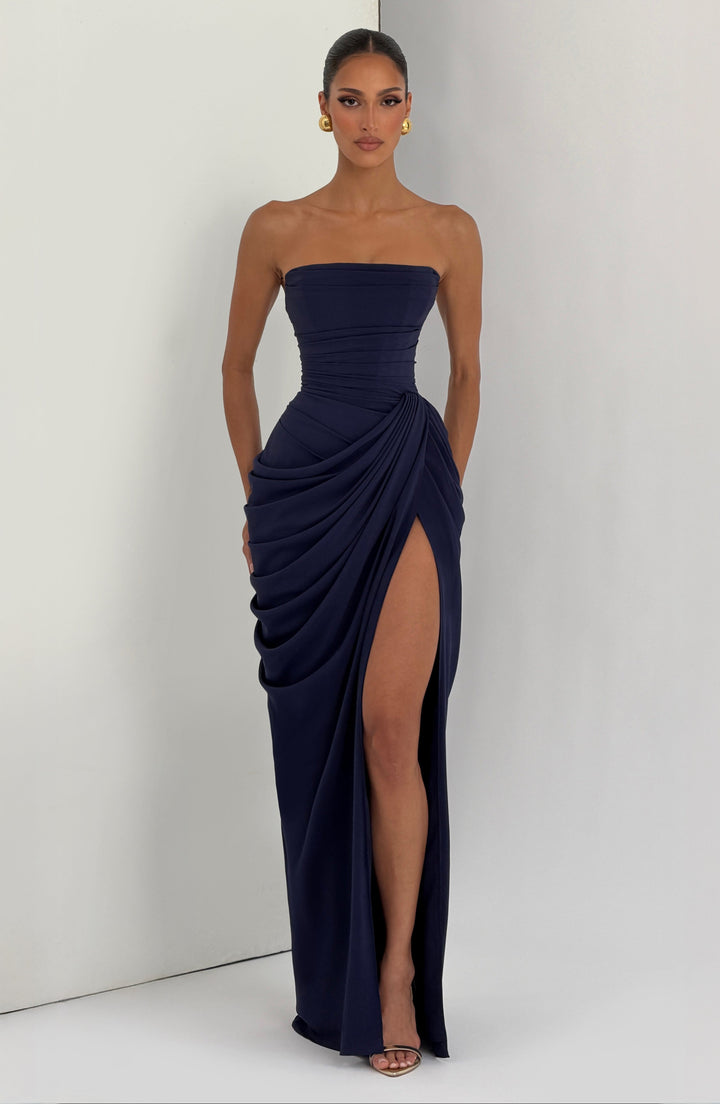 Nelara – robe en chiffon à dos corseté