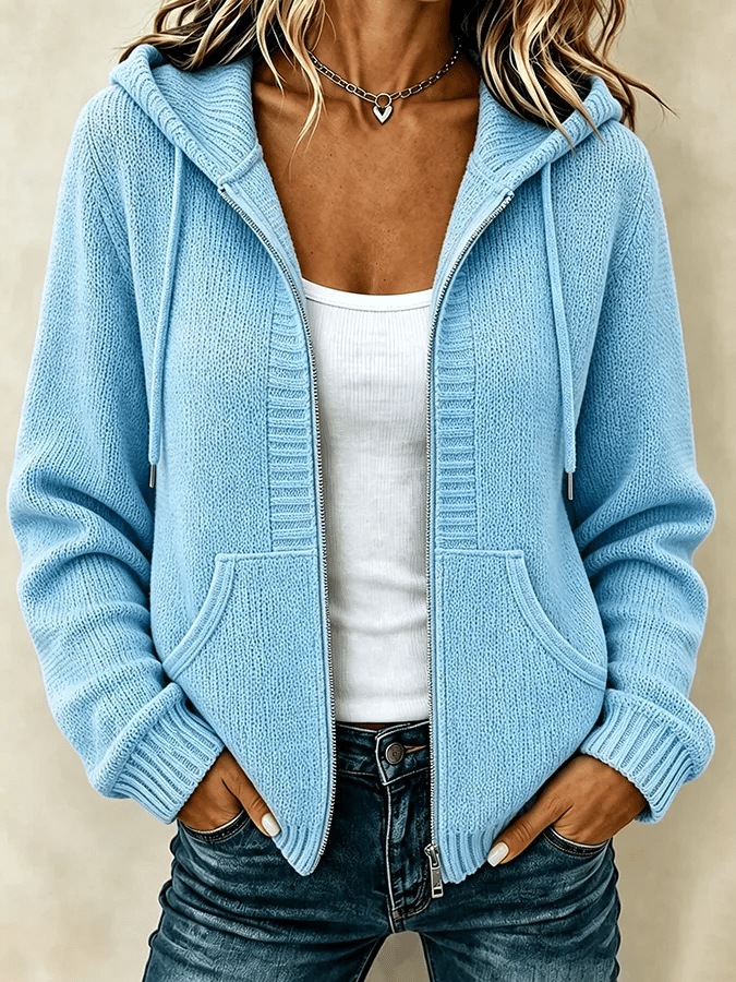 Noreli – Veste tissée à capuche