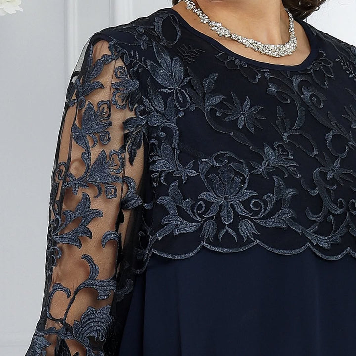 Novira – À empiècements patchwork en mousseline, robe
