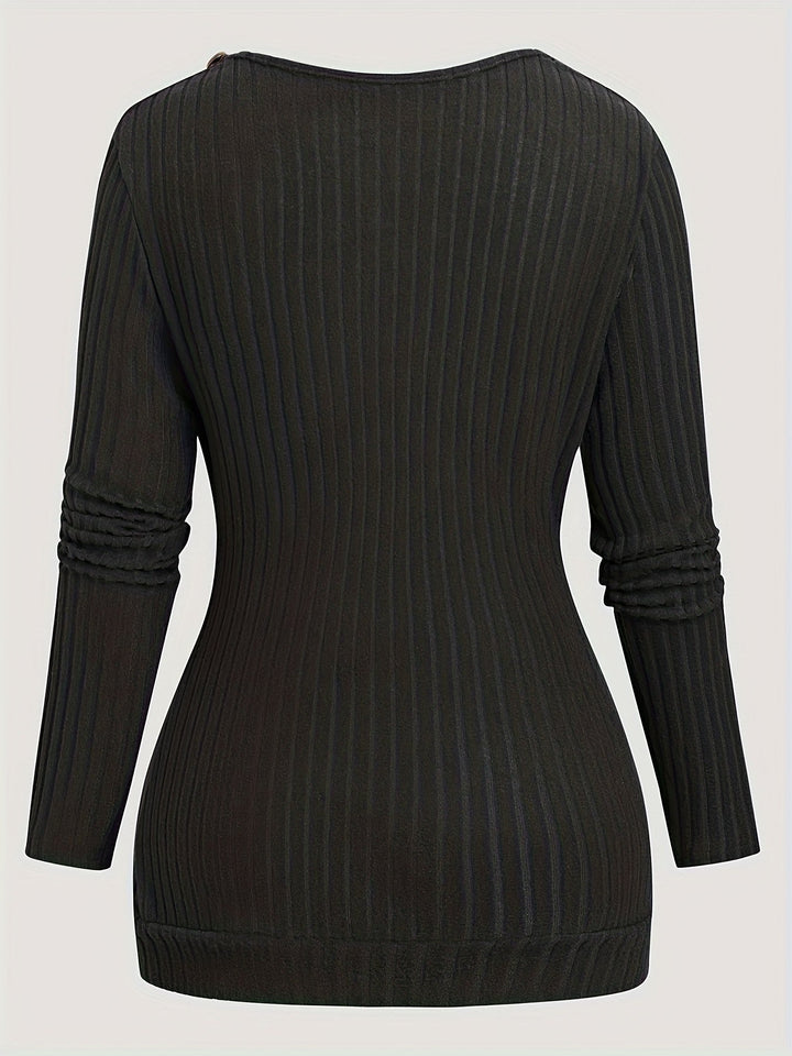 Solyne – Haut en tricot à col rond