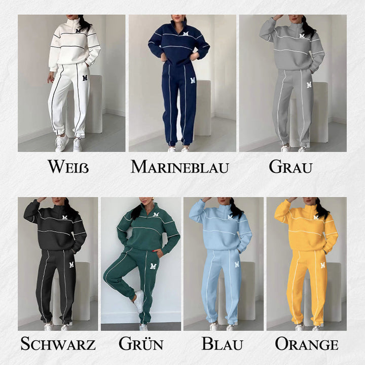 Rilena – Ensemble 2 pièces sweat-shirt à bandes latérales