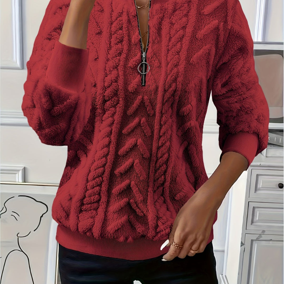 Tirena – sweat-shirt tricoté doublé