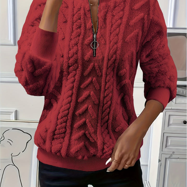 Tirena – sweat-shirt tricoté doublé