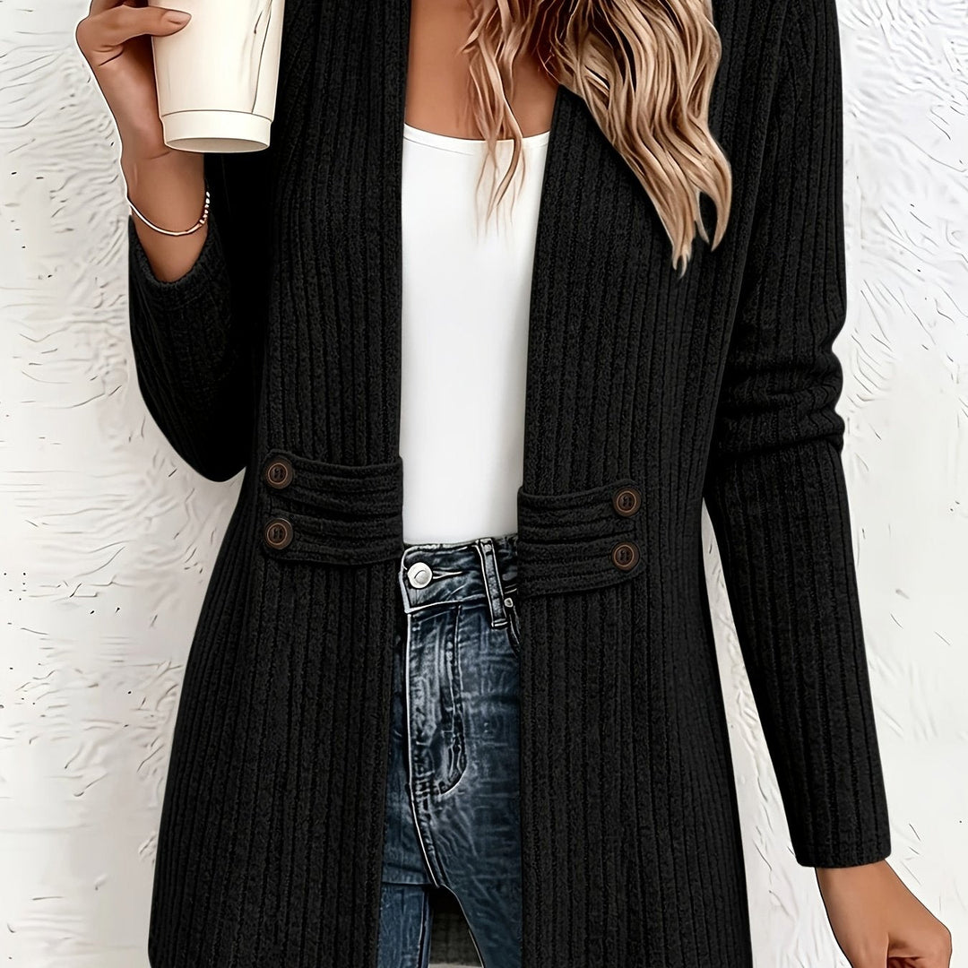 Velira – Cardigan en tricot à double boutonnage