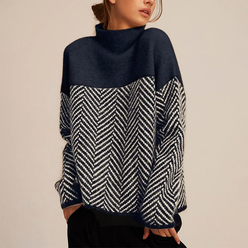 Lyrisa – pull en tricot à chevrons