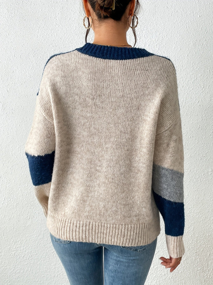 Luniva – pull en tricot à blocs de couleurs