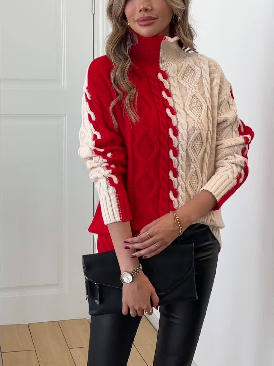 Nerise – Blouse en tricot à rayures verticales
