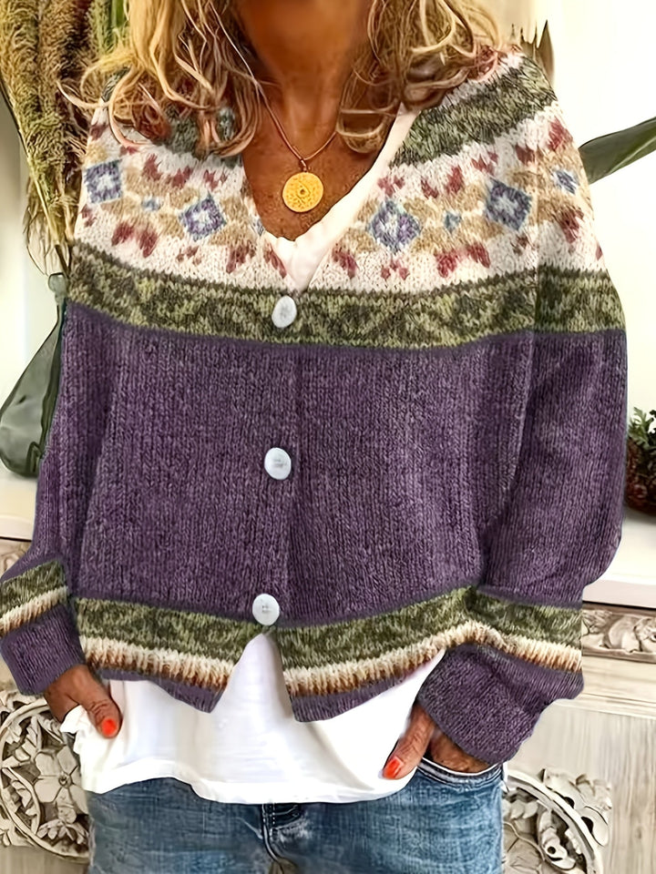 Mireva – gilet en maille à blocs de couleur