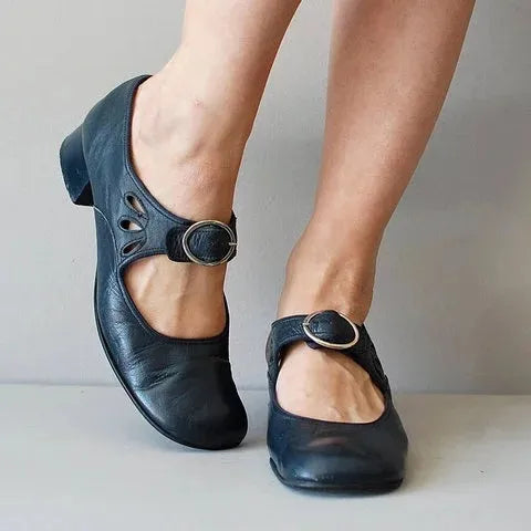 Idessa – Chaussures rétro à bride à boucle