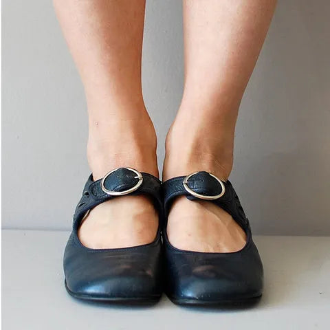 Idessa – Chaussures rétro à bride à boucle