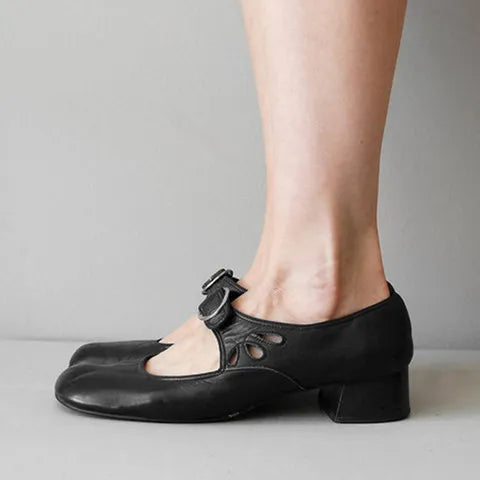 Idessa – Chaussures rétro à bride à boucle