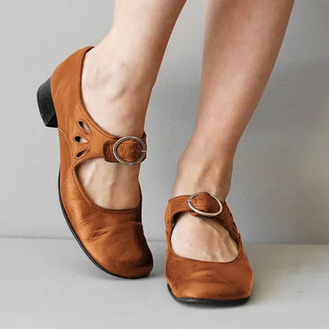 Idessa – Chaussures rétro à bride à boucle