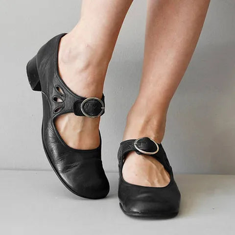Idessa – Chaussures rétro à bride à boucle