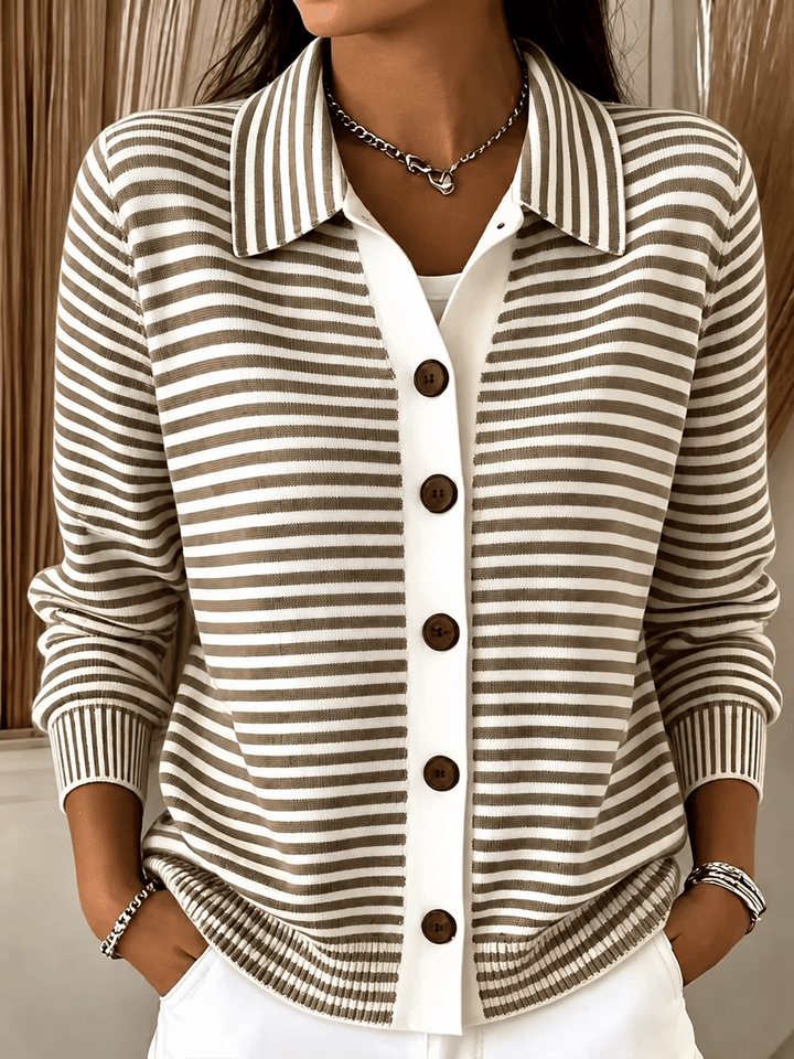 Neraya – cardigan en tricot imprimé