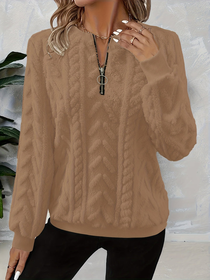 Tirena – sweat-shirt tricoté doublé
