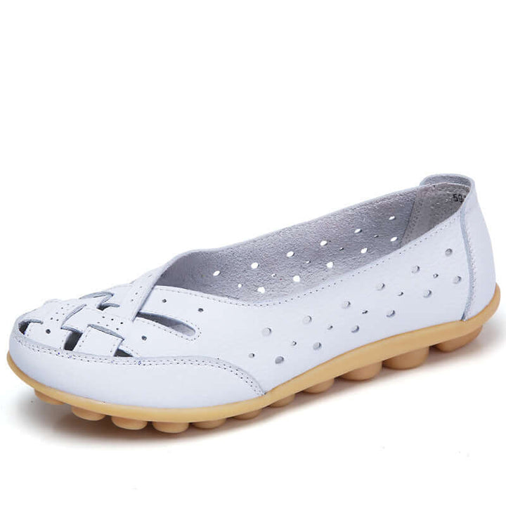 Nevara – Mocassins en cuir à semelle à coussin de gel