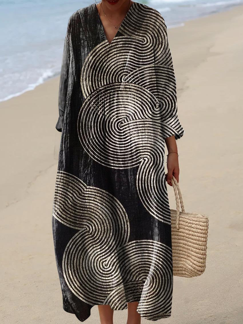 Neraya – robe en patchwork tissé