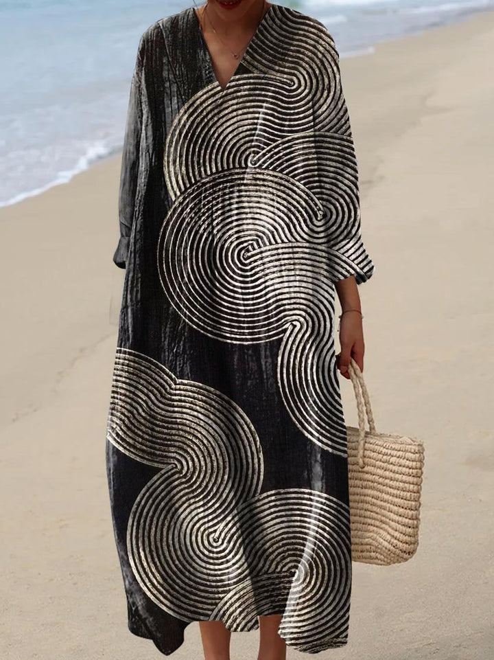 Neraya – robe en patchwork tissé