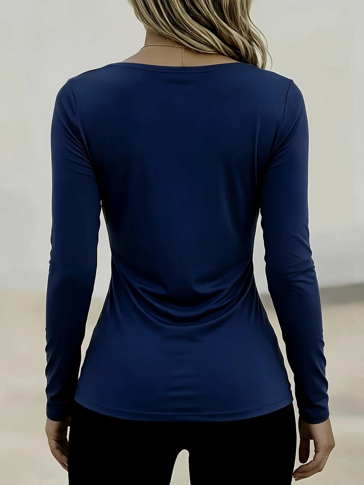 Arlysa – t-shirt à col rond en jersey extensible