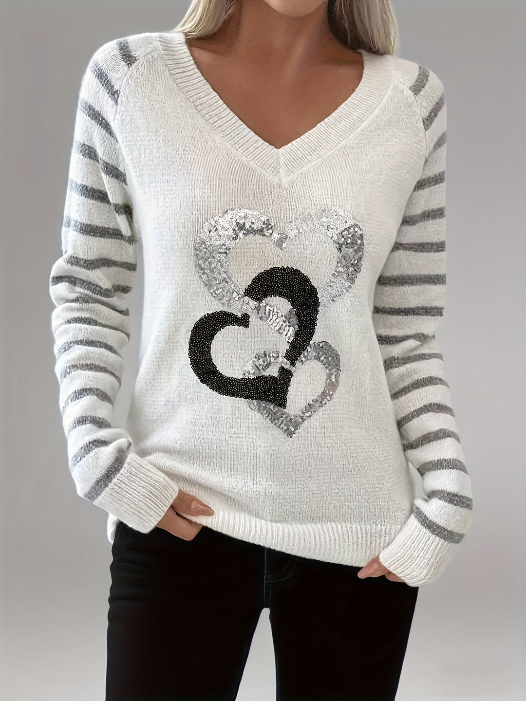 Velara – Pull en maille à sequins