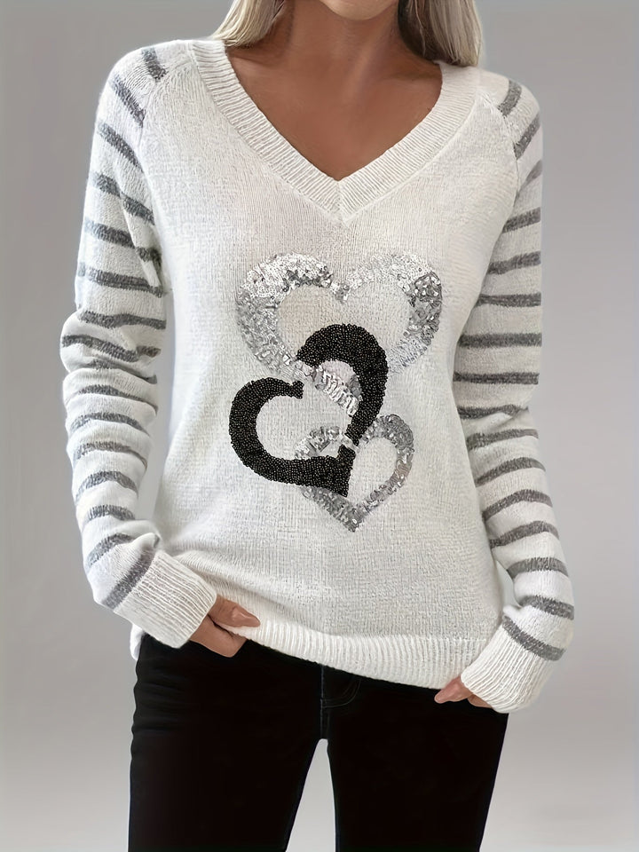 Velara – Pull en maille à sequins