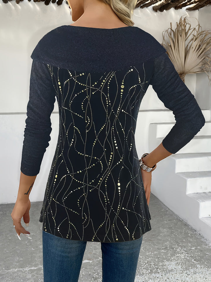 Avenya – Pull en maille à col en satin