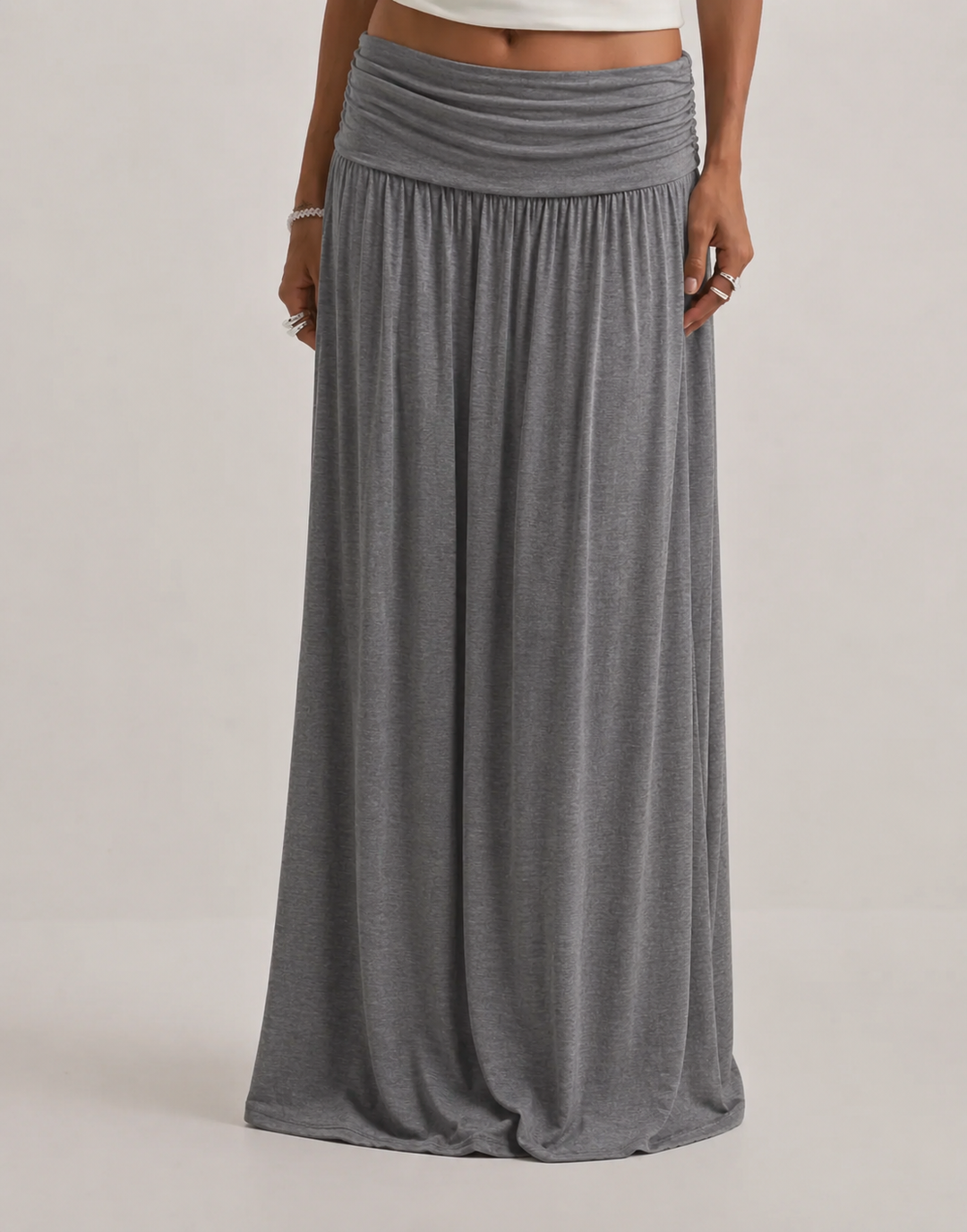 Orlise – jupe à taille froncée
