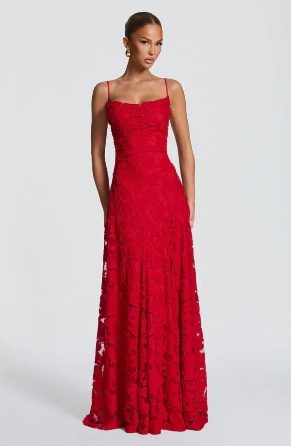 Nalevi - Robe longue en dentelle moulante