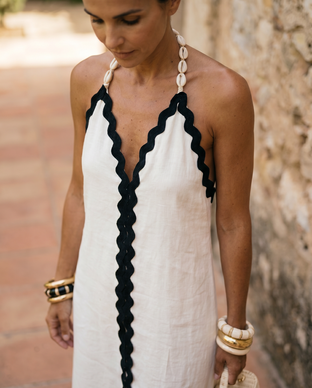 Noreli – coupe allongée, robe longue