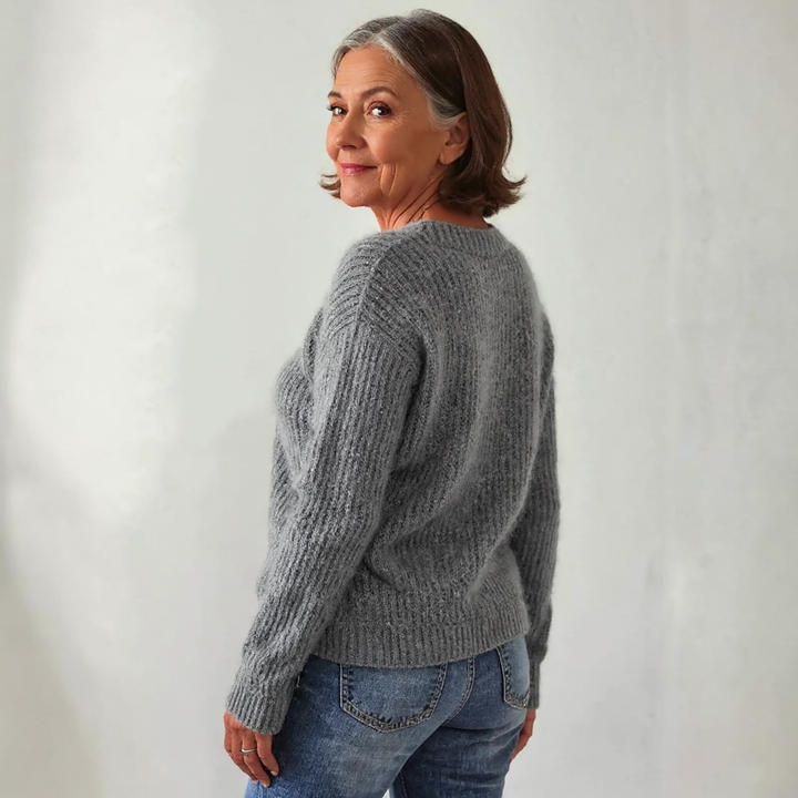 Tevian – Pull à empiècement jacquard