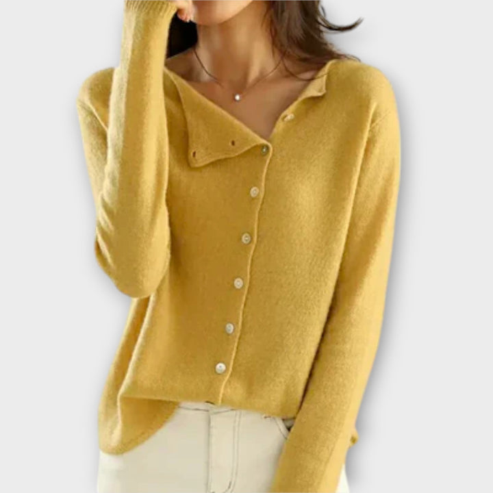 Virela – cardigan en maille à boutons sur le devant