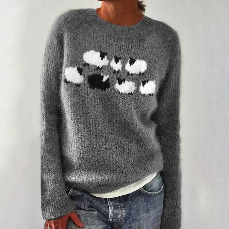 Tevian – Pull à empiècement jacquard