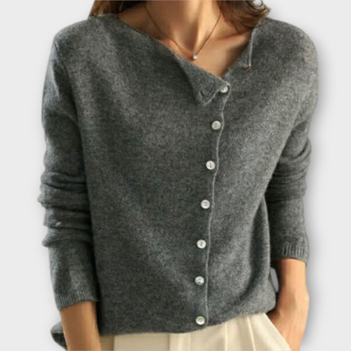 Virela – cardigan en maille à boutons sur le devant
