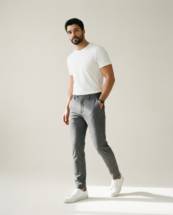 Orvyn - 4-Way Stretch Weave Trousers