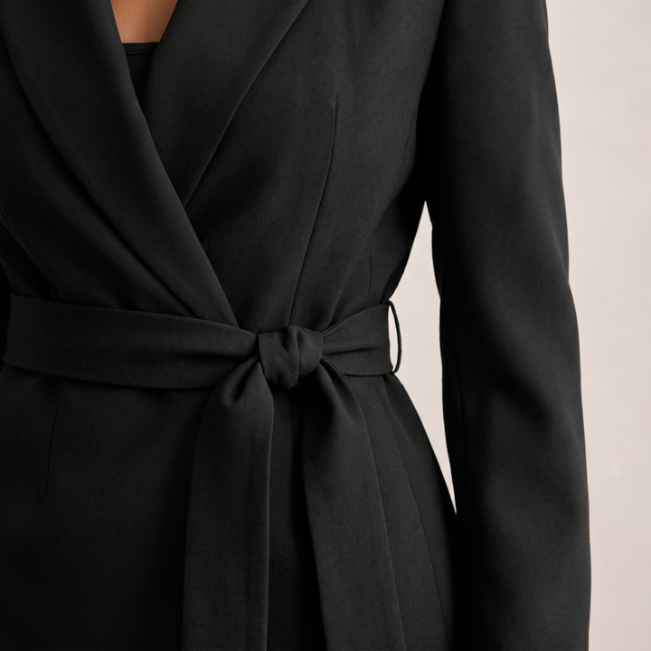 Naleia – À nouer sur le devant, tissée, veste d’ensemble