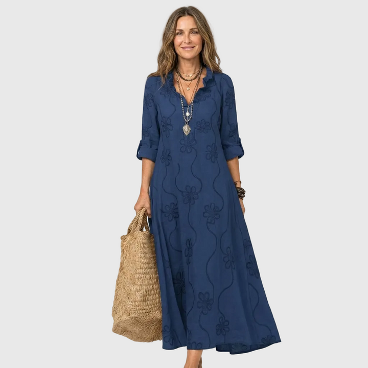 Nivara – Robe maxi tissée