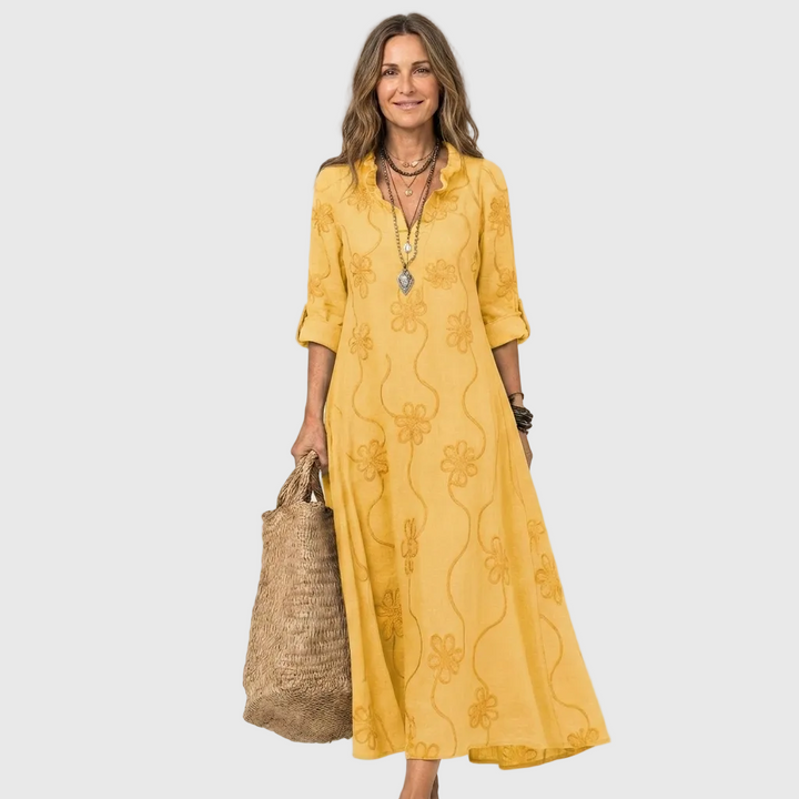 Nivara – Robe maxi tissée