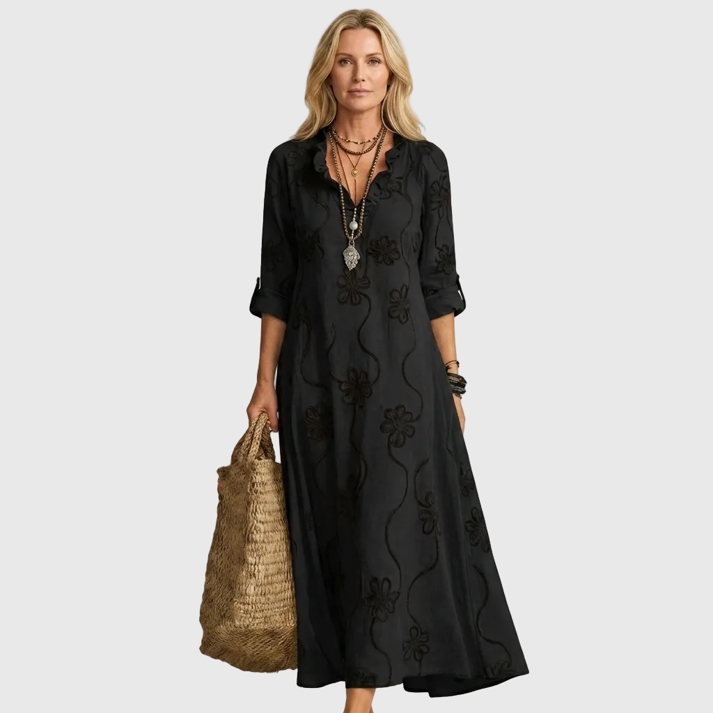 Nivara – Robe maxi tissée