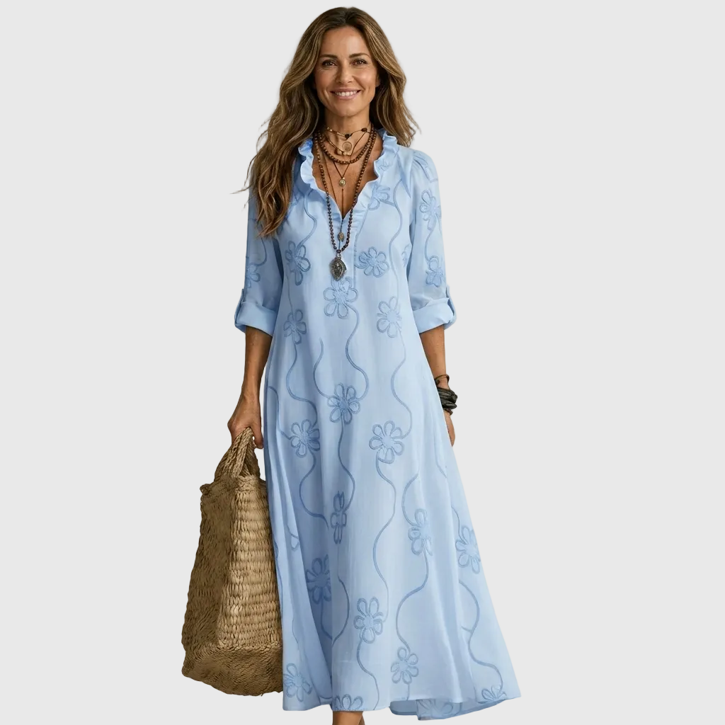 Nivara – Robe maxi tissée
