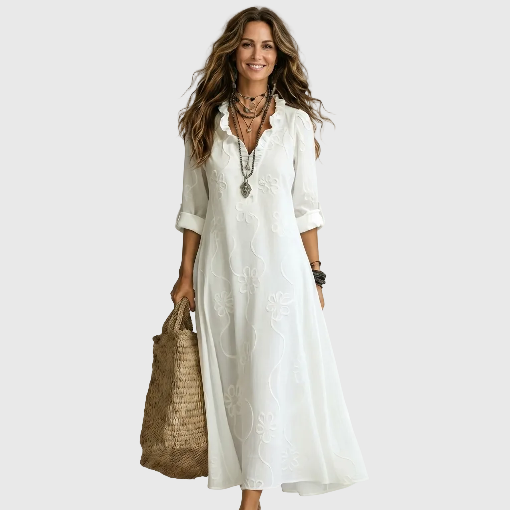 Nivara – Robe maxi tissée