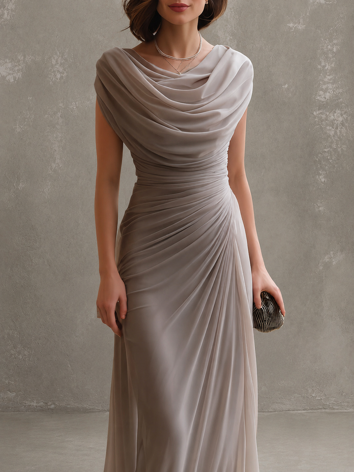Seliva – robe maxi drapée