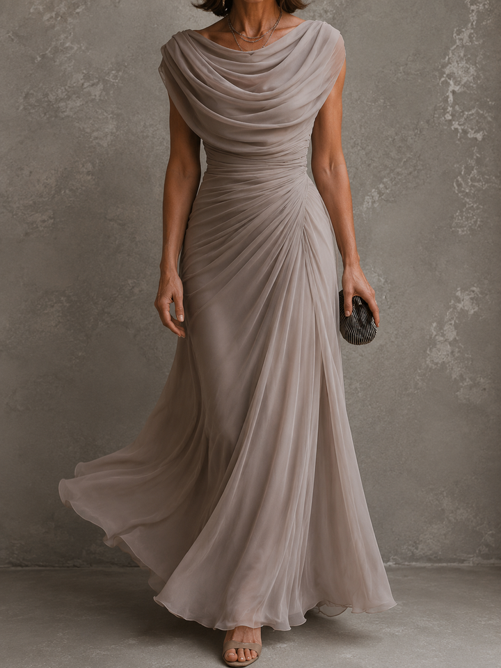 Seliva – robe maxi drapée