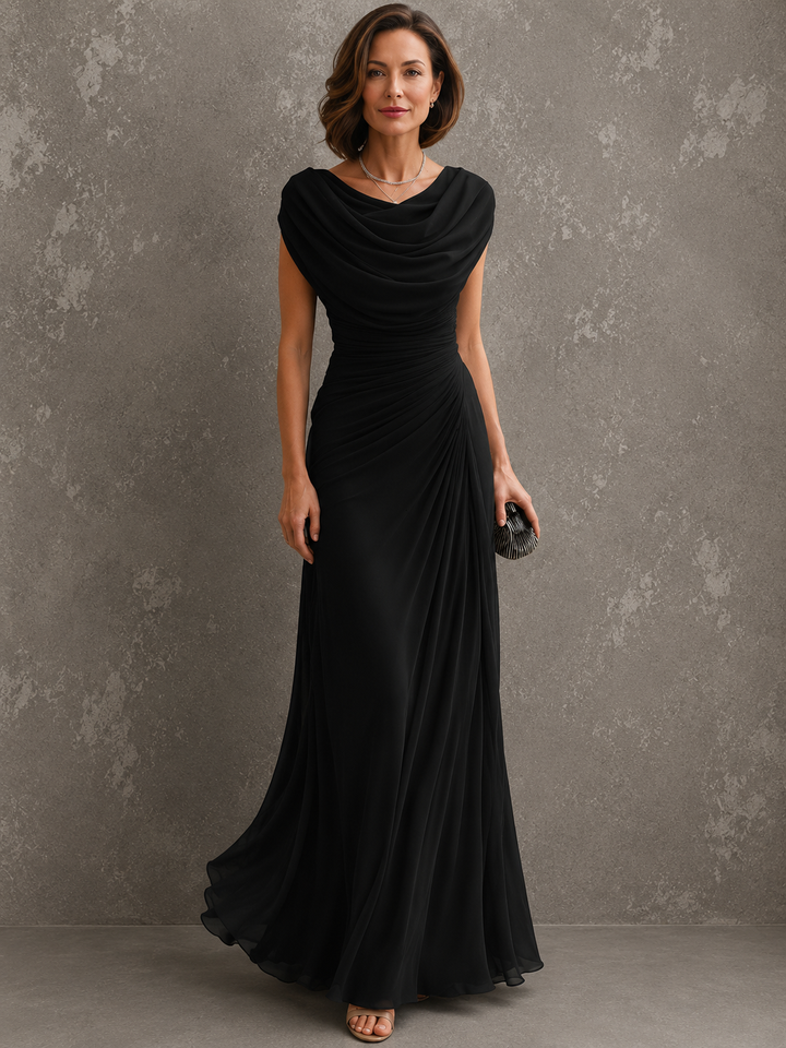Seliva – robe maxi drapée