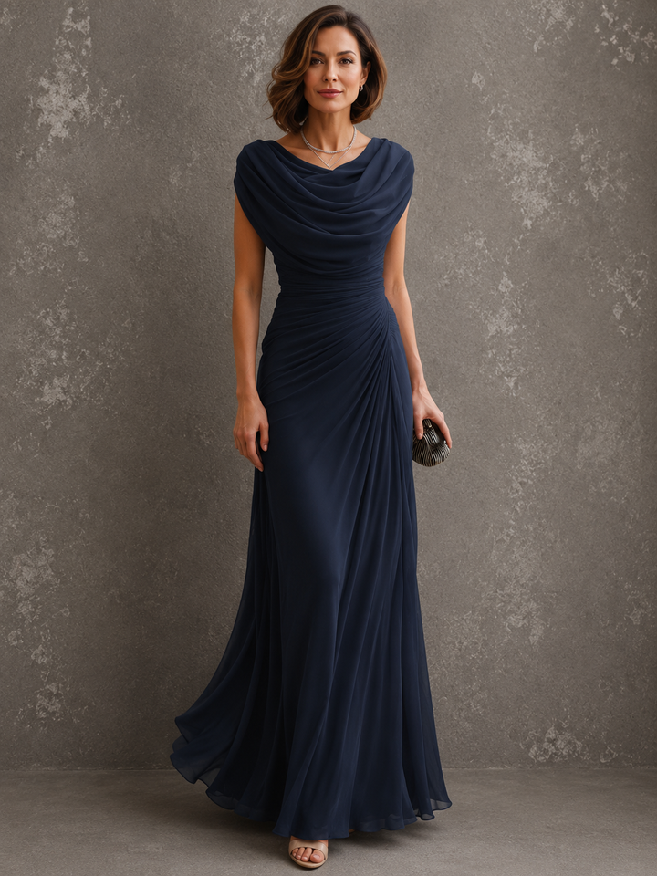 Seliva – robe maxi drapée