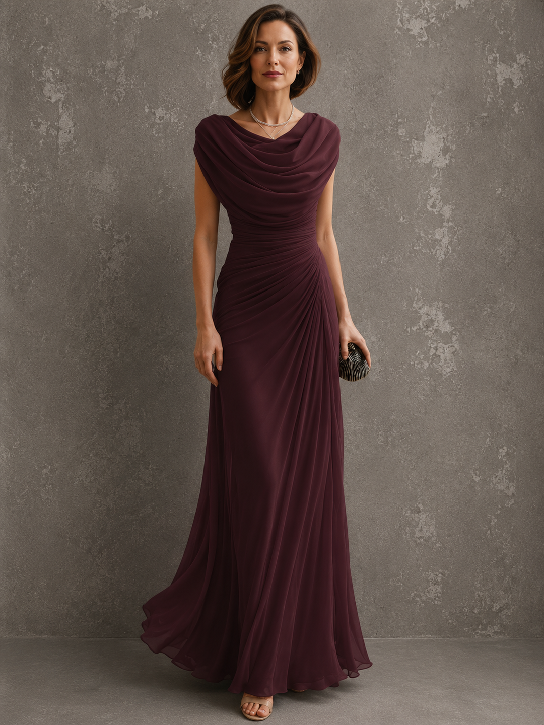 Seliva – robe maxi drapée