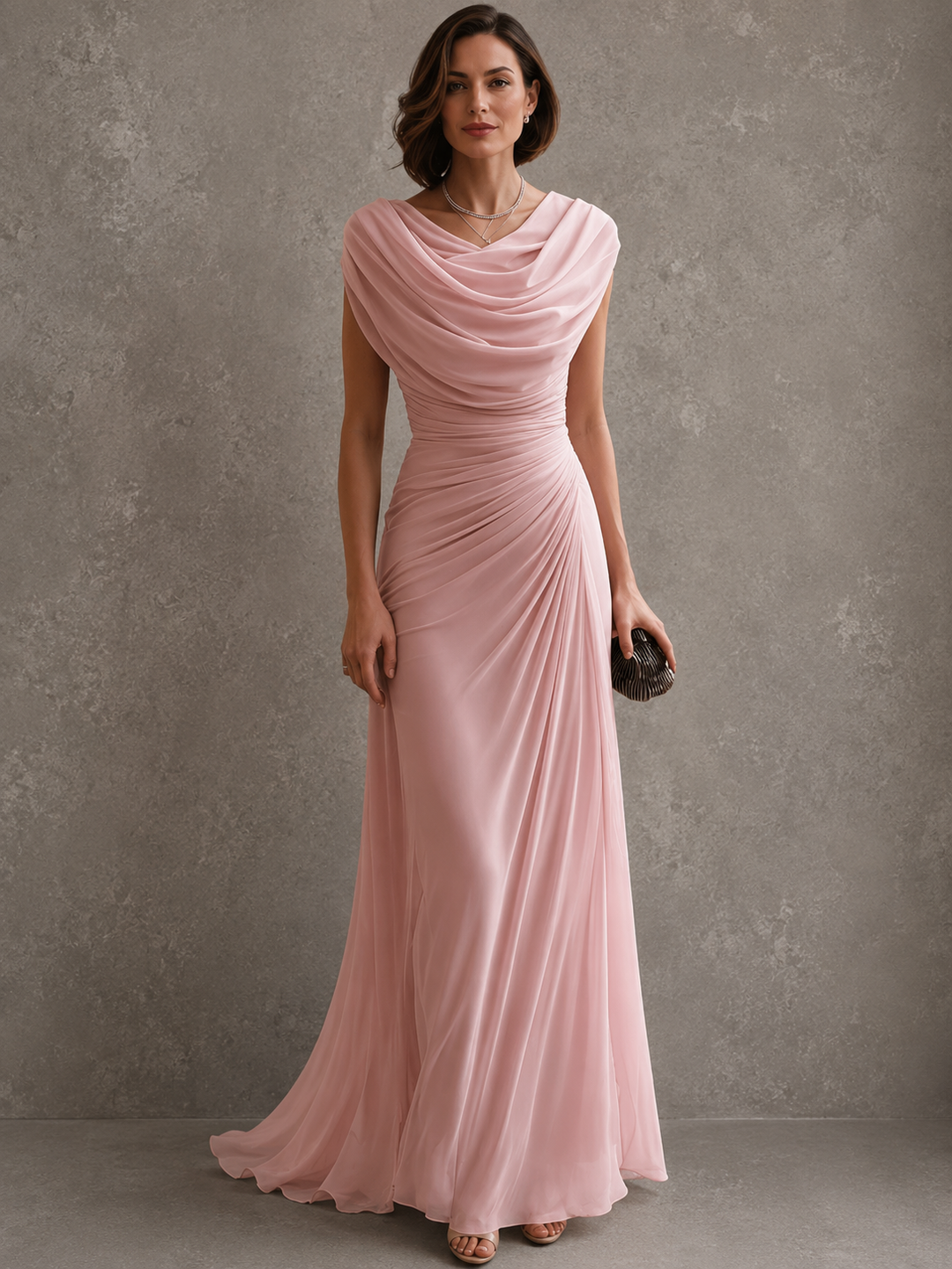 Seliva – robe maxi drapée