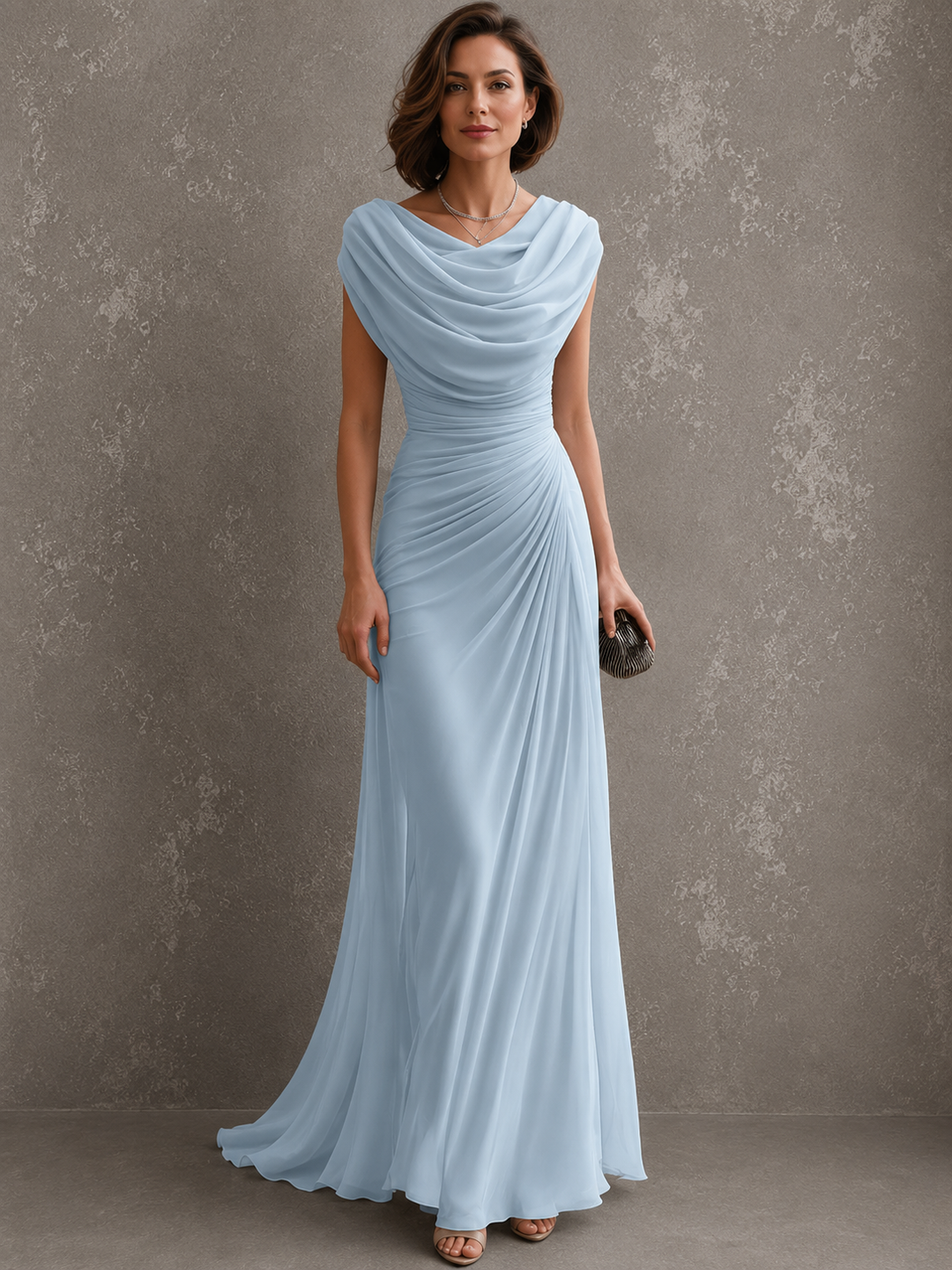 Seliva – robe maxi drapée