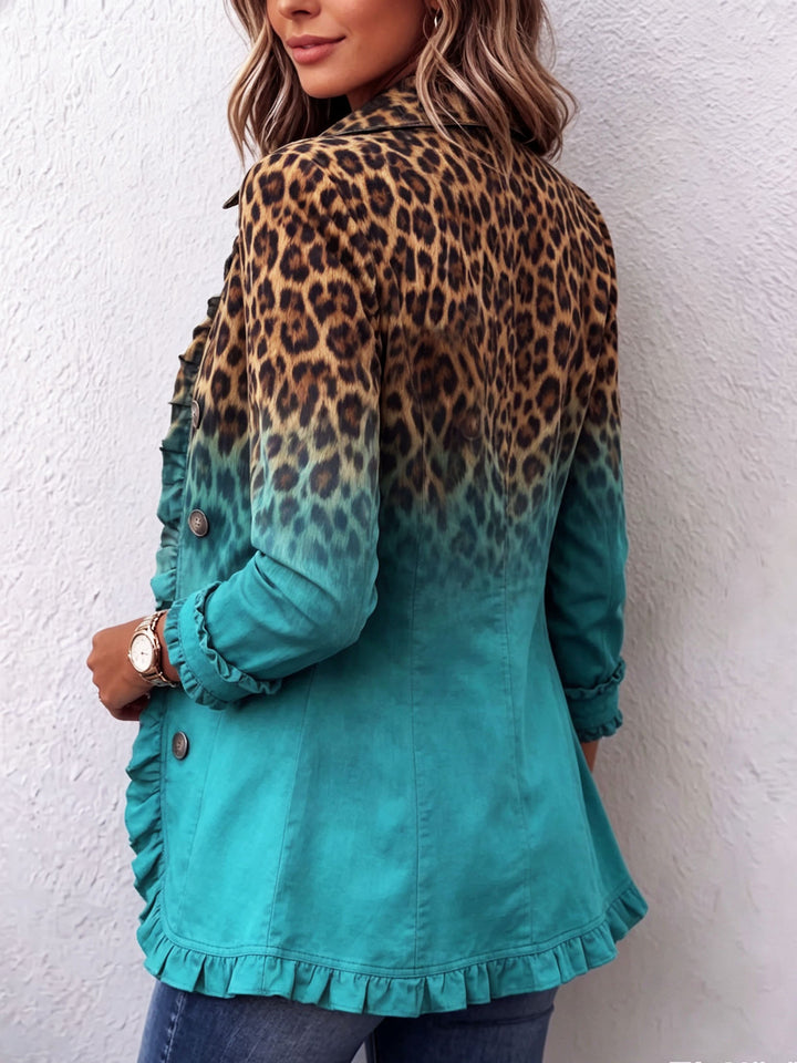 Nivaya – veste blazer à imprimé léopard
