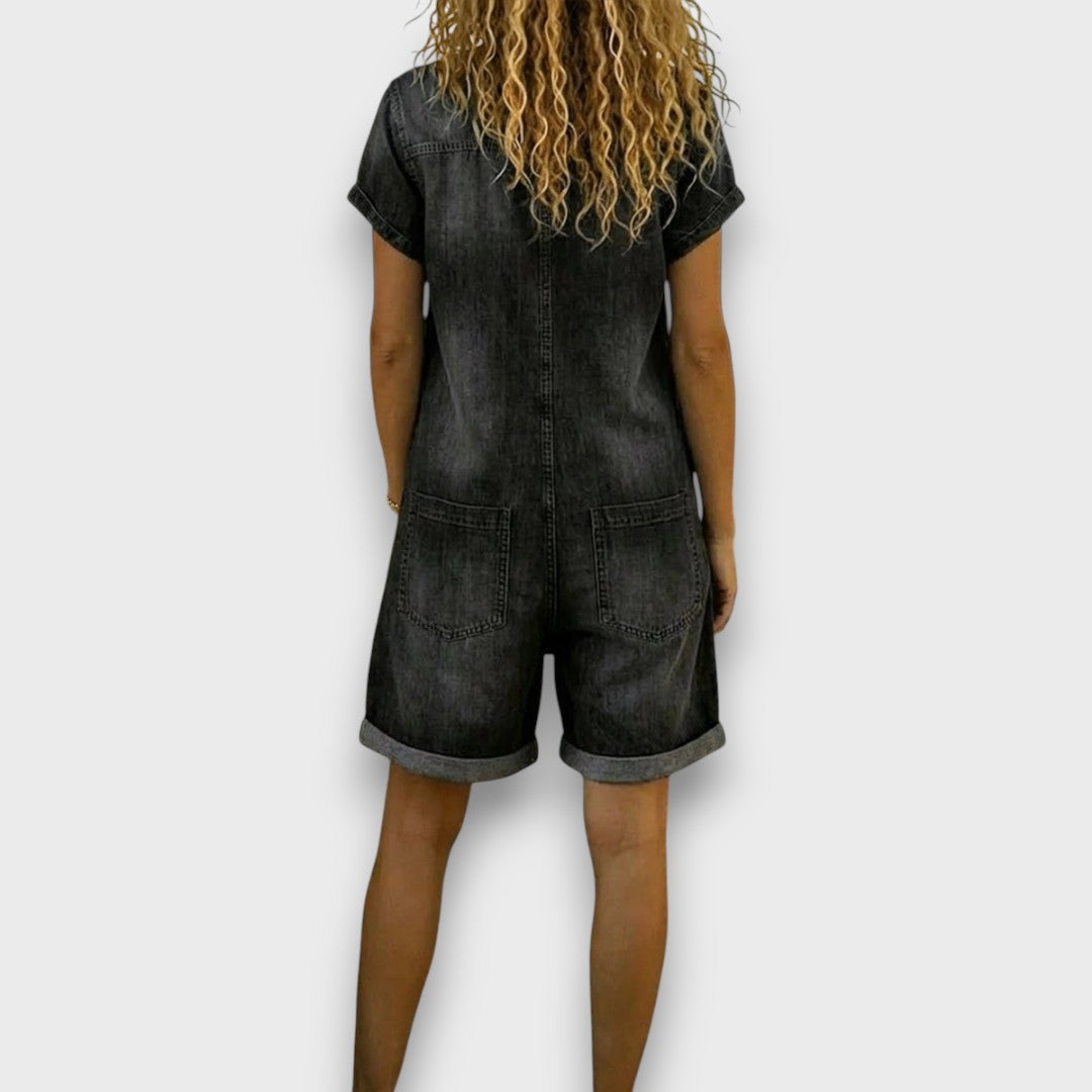 Navira – Salopette en denim à poches